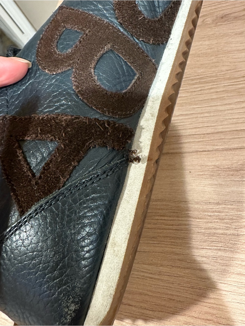 Dolce & Gabbana Leather Sneakers Brown Suede Logo Distressed Low Top Size 9.5 - Picture 8 of 9